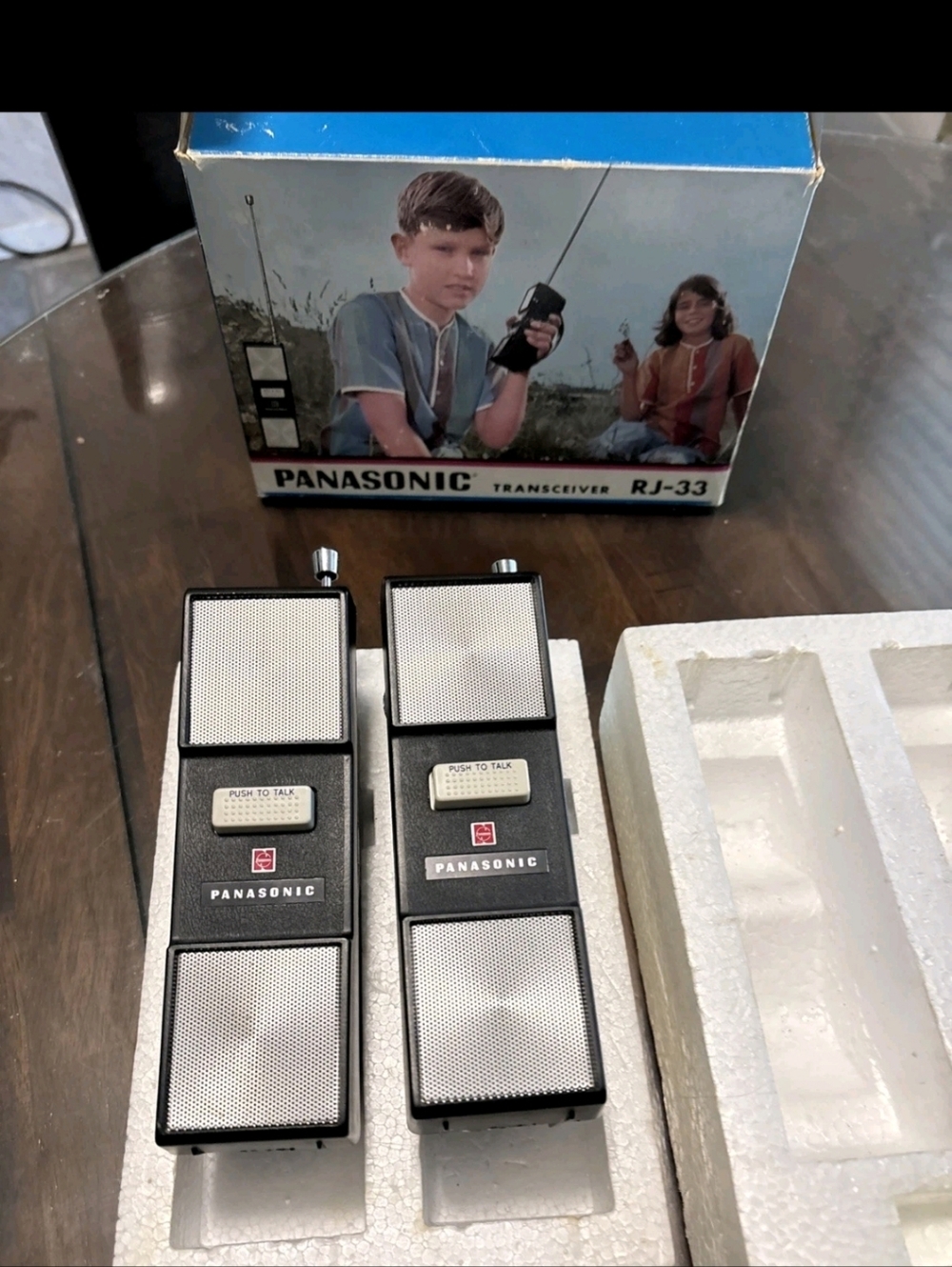 Panasonic RJ-33 Pair Two-Way Transceivers - Black & Silver